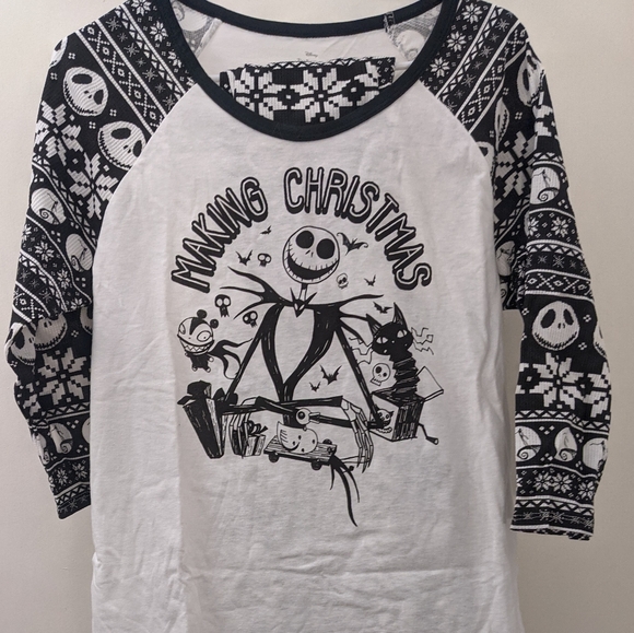 Disney Other - Disney Nightmare Before Christmas Large two piece PJ Set